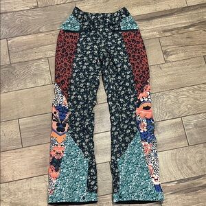 Multicolor Patterned Women's Ski Pants